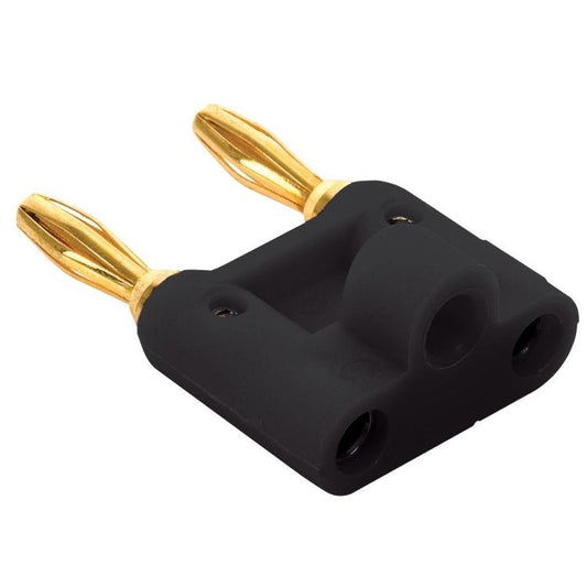 Conector Steren de banana doble, negro-1