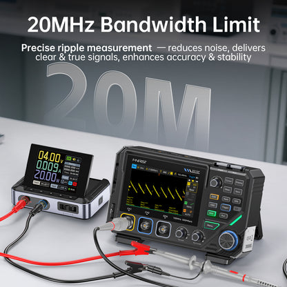 Osciloscopio de 2 canales 100 MHz, 3 en 1 Fnirsi 2D15P-5