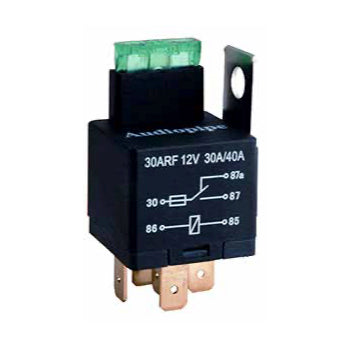 Relé Audiopipe SPDT 12V - 30A / 40A con fusible, para carro-1