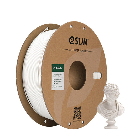 Filamento eSUN PLA-Matte blanco lechoso-1