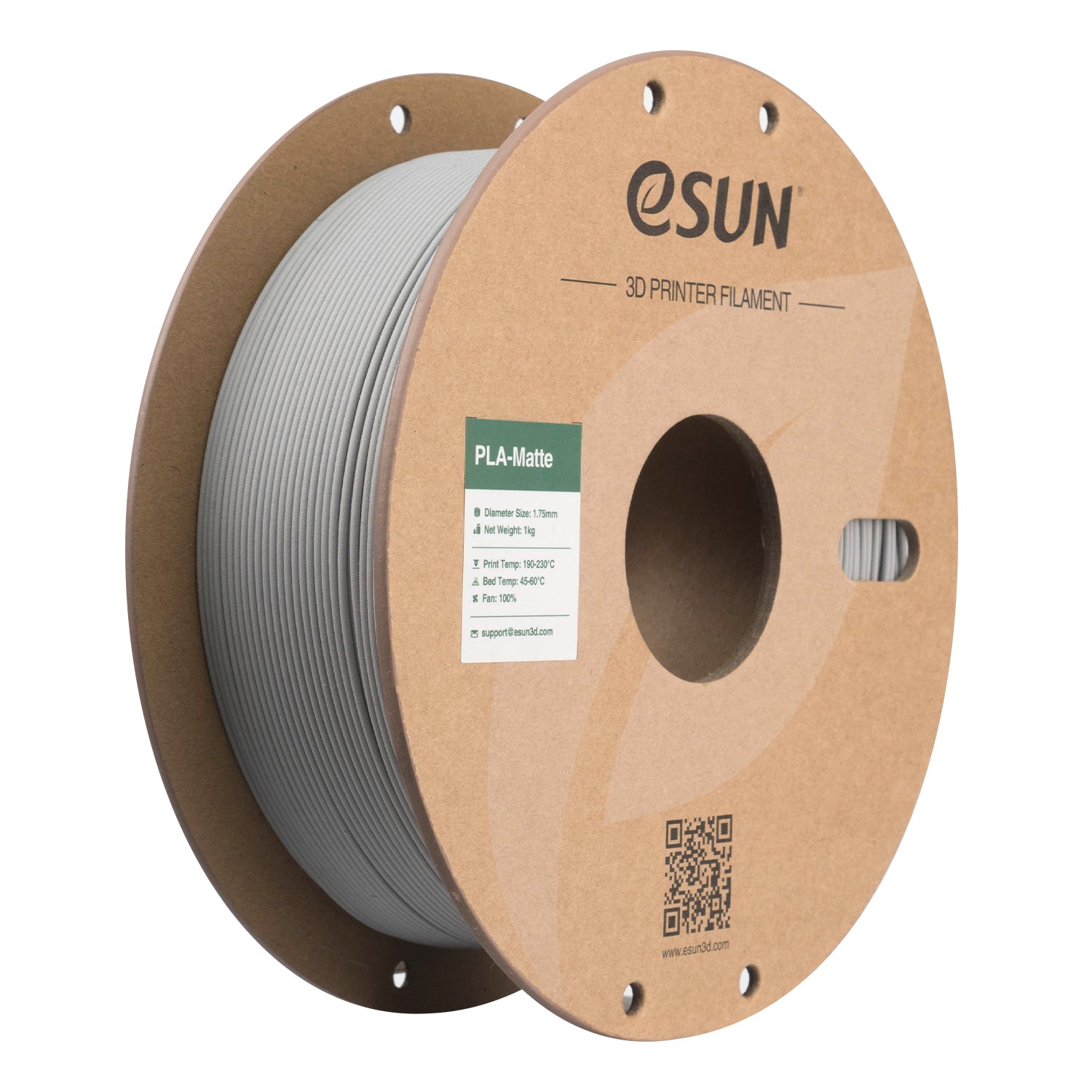 Filamento eSUN PLA-Matte gris concreto-1