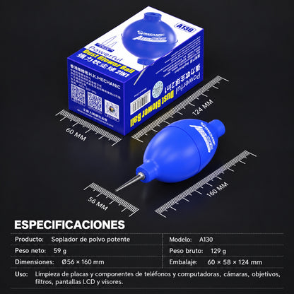 Soplador Mechanic A130 de 160 mm para polvo y partículas-8