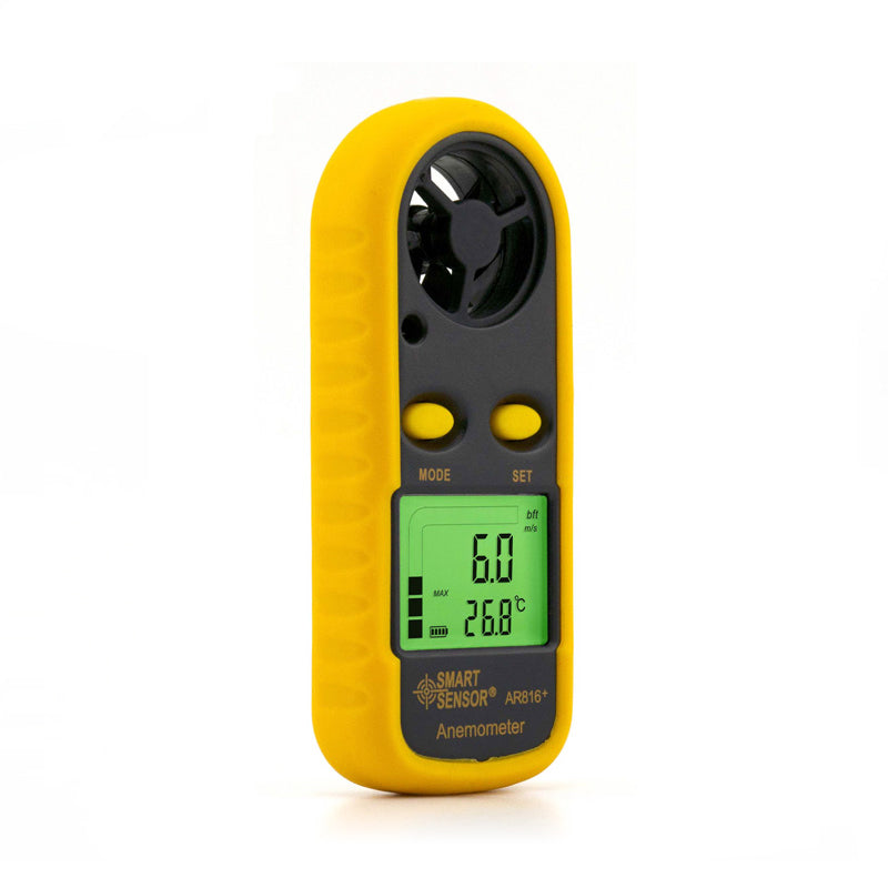 Anemómetro digital AR816+ para flujo, velocidad y temperatura de aire-2