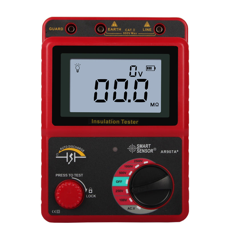 Megohmetro digital Smart Sensor AR907A+-1