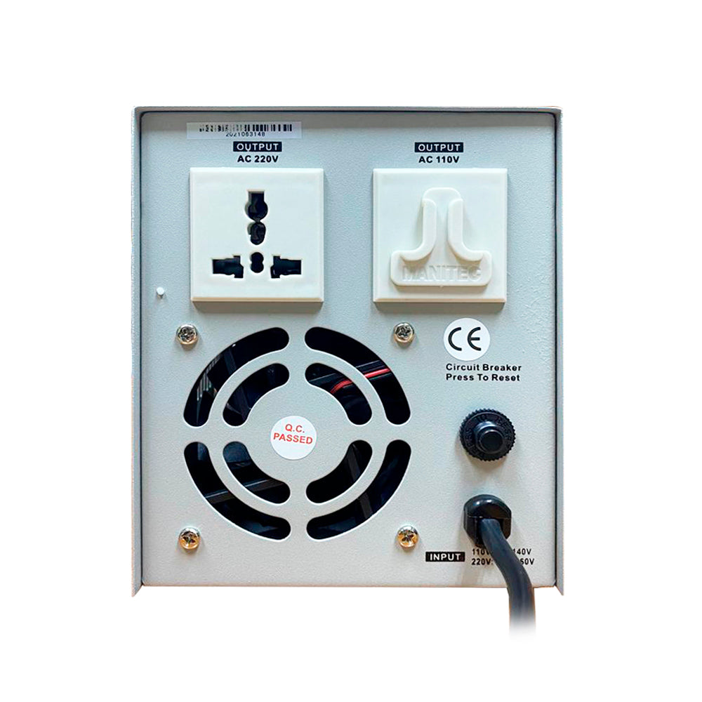 Regulador de voltaje N.A. 2,000W con conexiones traseras-3