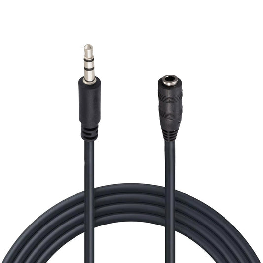 Cable de audio de 3.5 mm hembra a 3.5 mm macho estéreo de 1.8 m-1
