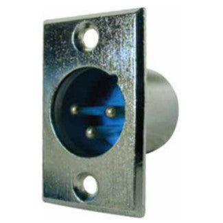 Conector N.A. XLR macho, para chasis-1