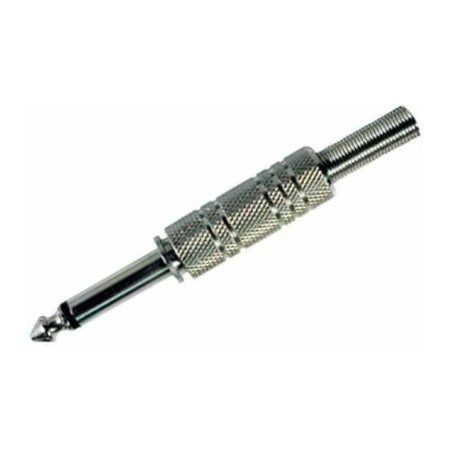 Conector de audio N.A. de 6.3 mm mono, metálico-1