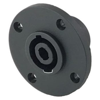 Conector TMC Speakon hembra de 4 vías de pines dorados, redondo para chasis-1