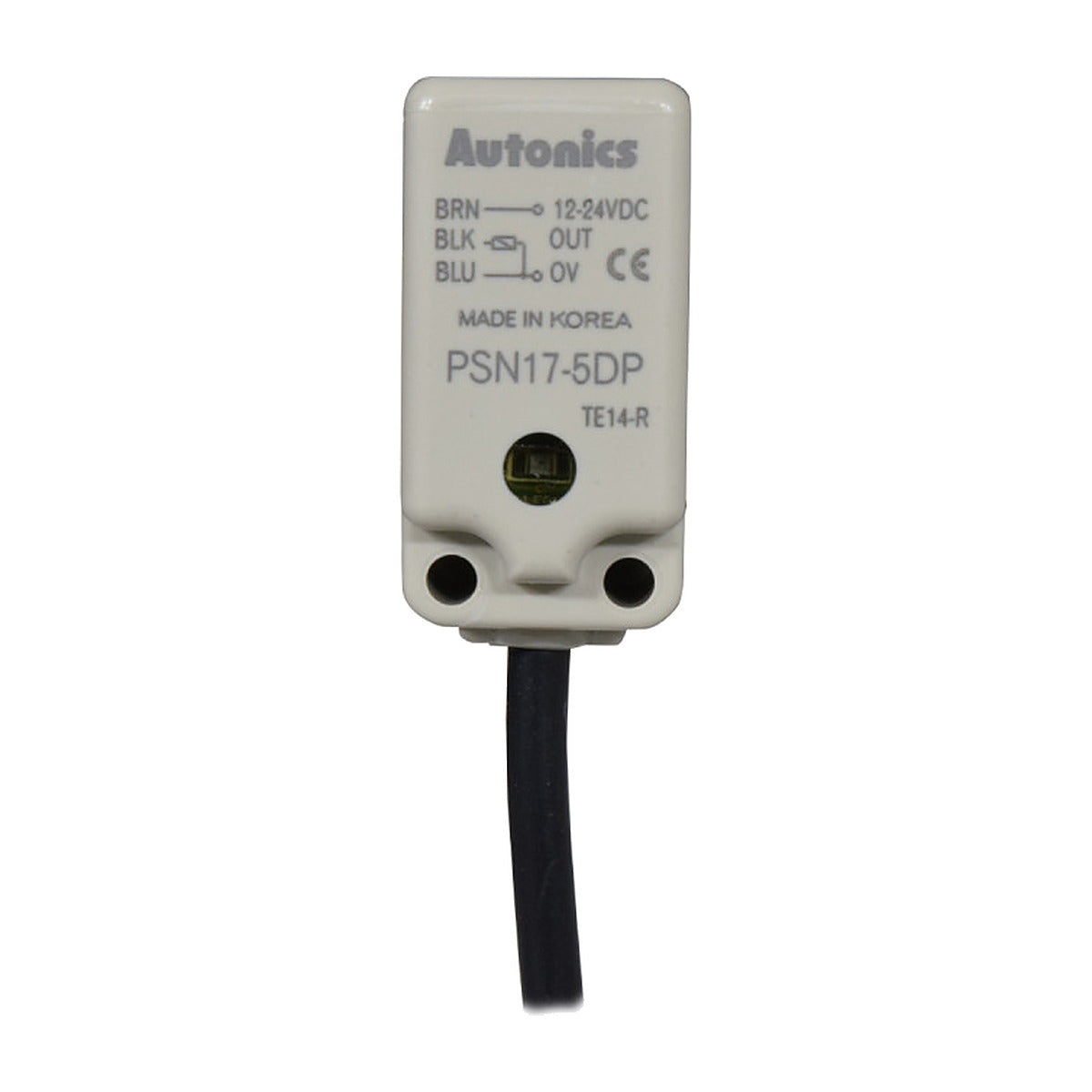 Sensor inductivo rectangular Autonics PNP NO de 17mm PSN17-5DP-1