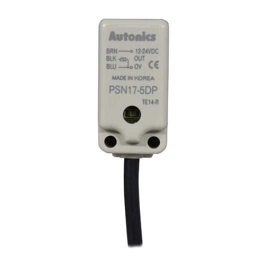 Sensor inductivo rectangular Autonics PNP NO de 17mm PSN17-5DP-1
