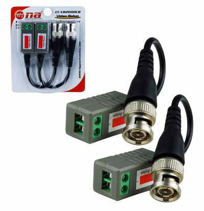 Adaptador N.A. de video Balum con cable - 2 piezas-1