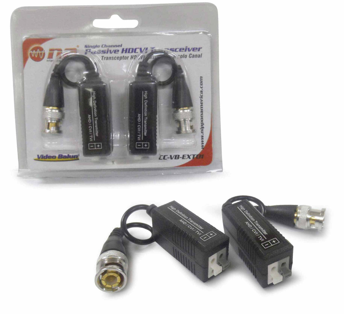 Adaptador N.A. de video Balum digital con cable - 2 piezas-1