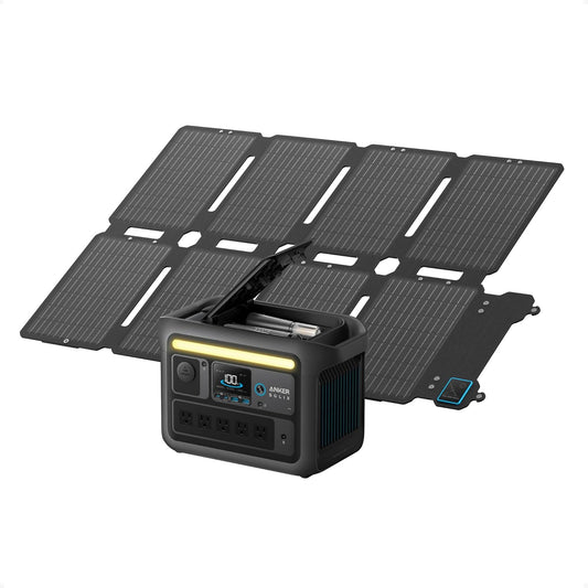 Estación eléctrica portátil Anker Solix C800X con panel de 100W-1