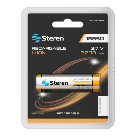 Batería Li-ion 18650 Steren de 2,200 mAh-1