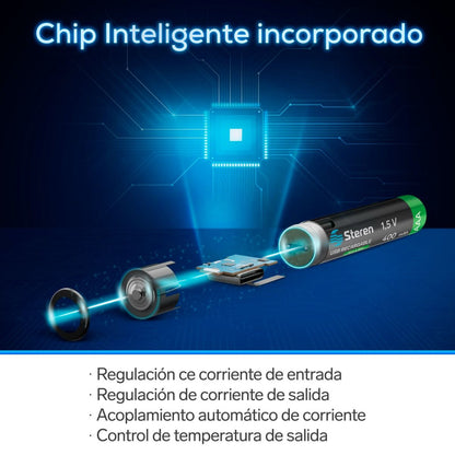 Batería recargable USB Li-ion AAA de 370mAh - 2 unidades-10