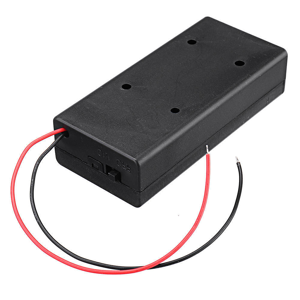 Sujetador de 2 baterías con switch 18650, 7.4V-1