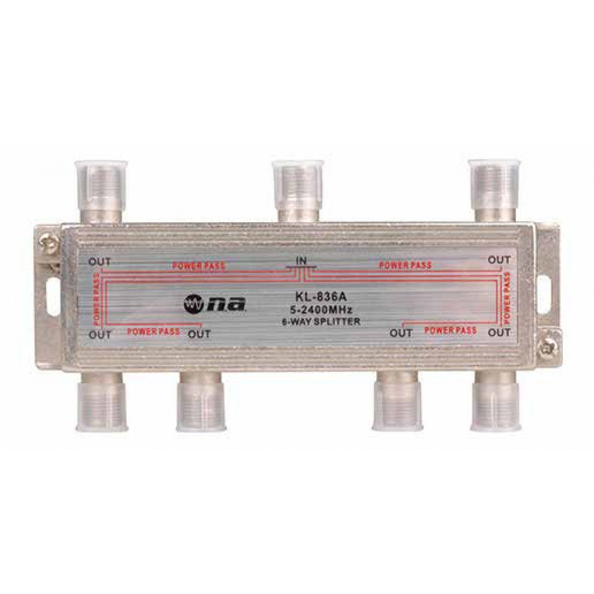 Splitter N.A. de 6 vías 5-2400 MHz-1