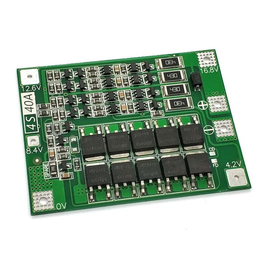 Módulo protector de baterías BMS 4S 40A con balance de carga-1