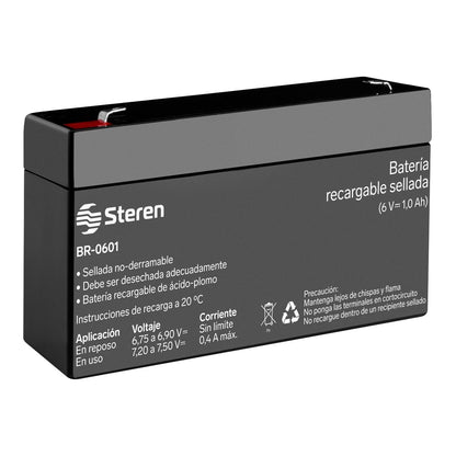 Batería recargable sellada de ácido-plomo 6V 1Ah-1