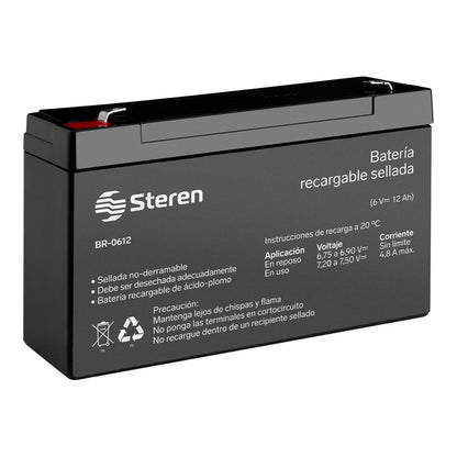 Batería recargable sellada de ácido-plomo 6V 12Ah-1