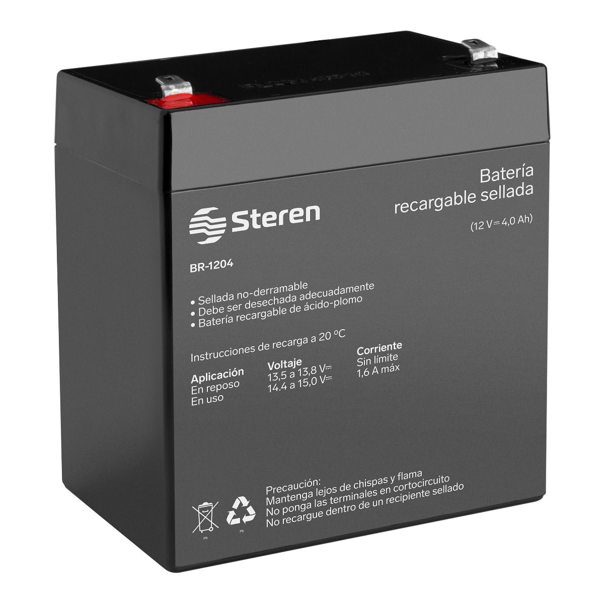 Batería recargable sellada de ácido-plomo 12V 4Ah-1