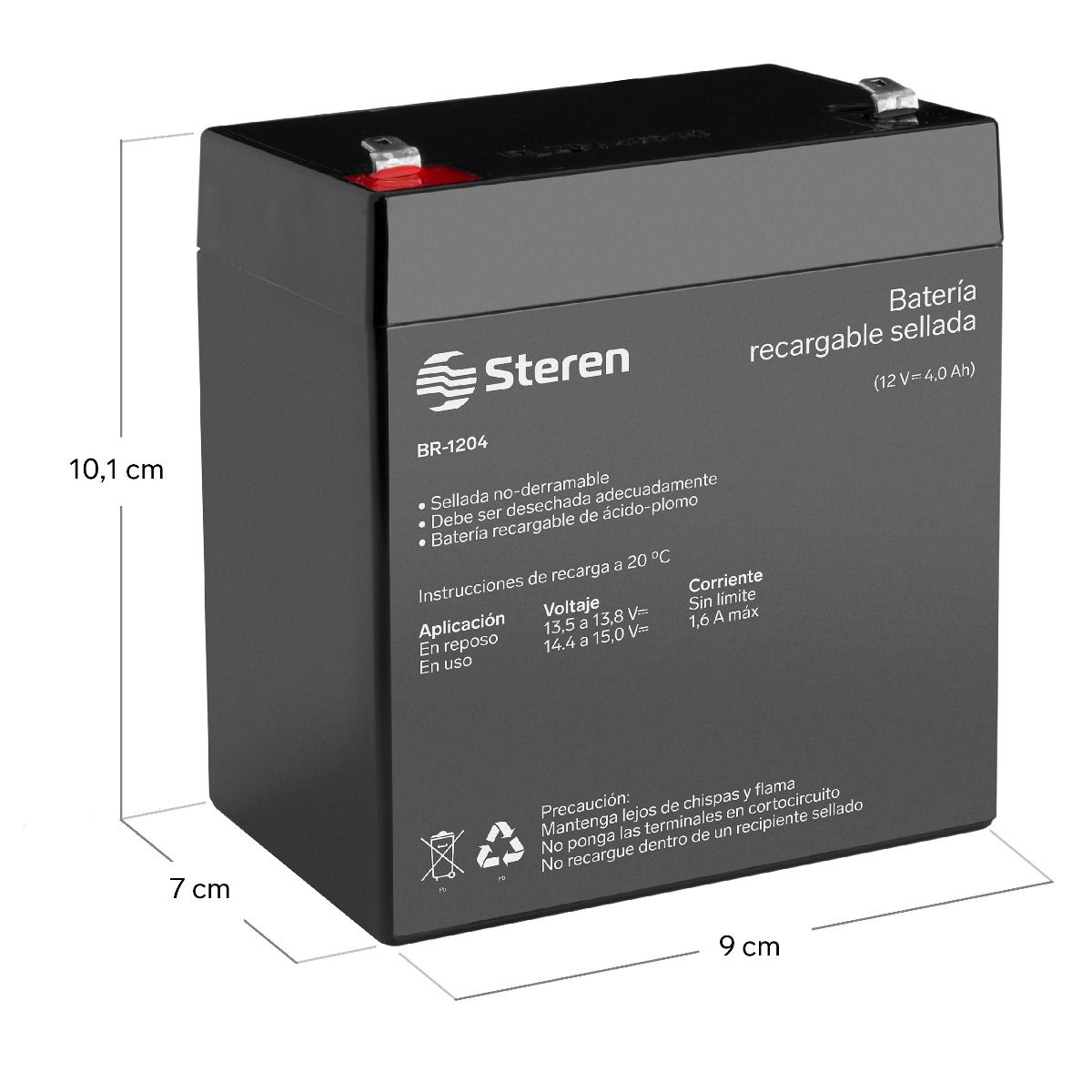 Batería recargable sellada de ácido-plomo 12V 4Ah-2