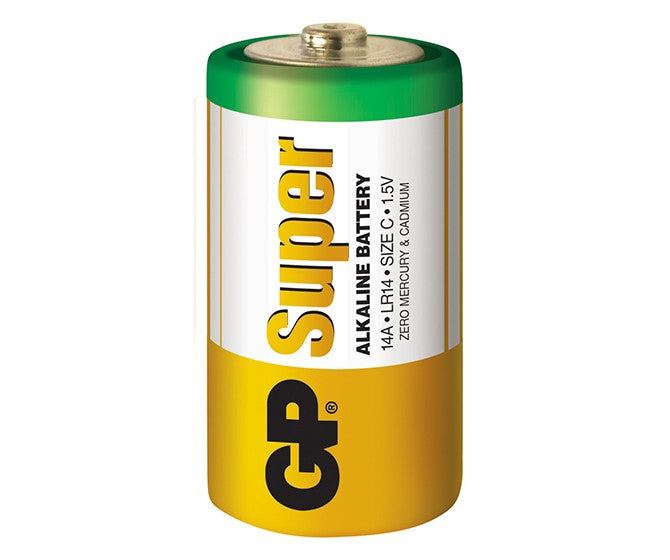 Batería GP Super Alcalina C 1.5V - Par-1