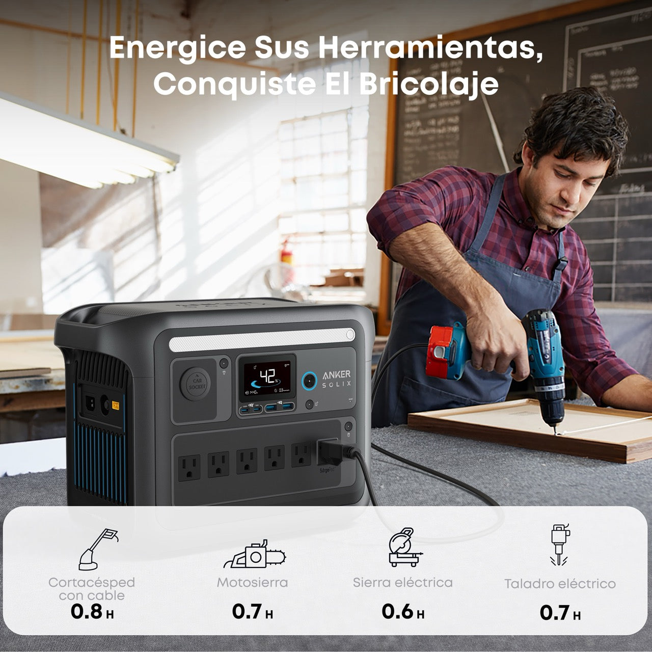 Estación eléctrica portátil Anker Solix C1000X-10