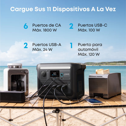 Estación eléctrica portátil Anker Solix C1000X-6