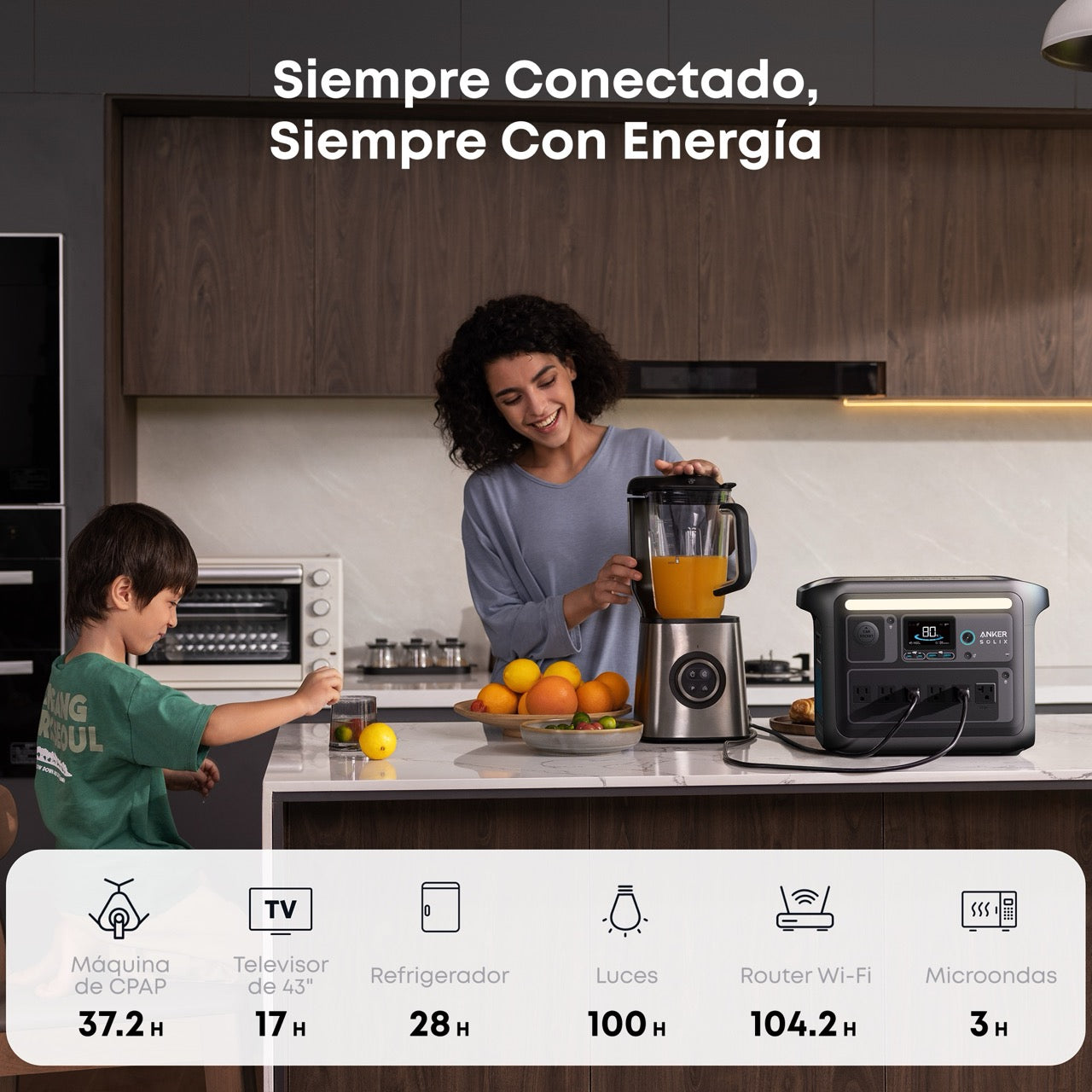 Estación eléctrica portátil Anker Solix C1000X-9