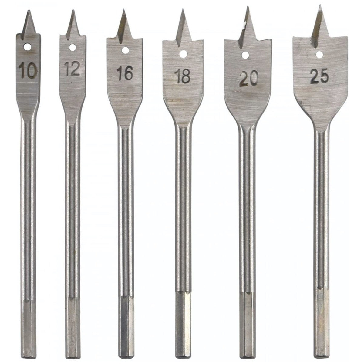Kit de brocas planas para madera de 6 piezas-1