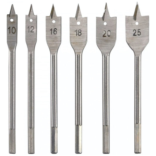 Kit de brocas planas para madera de 6 piezas-1