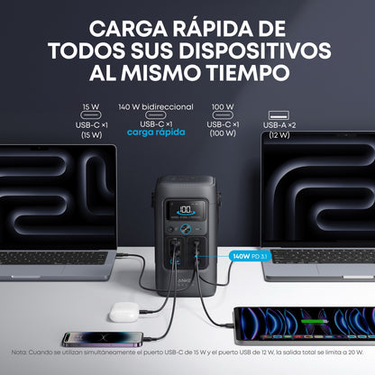 Estación eléctrica portátil DC Anker Solix C200X DC-5