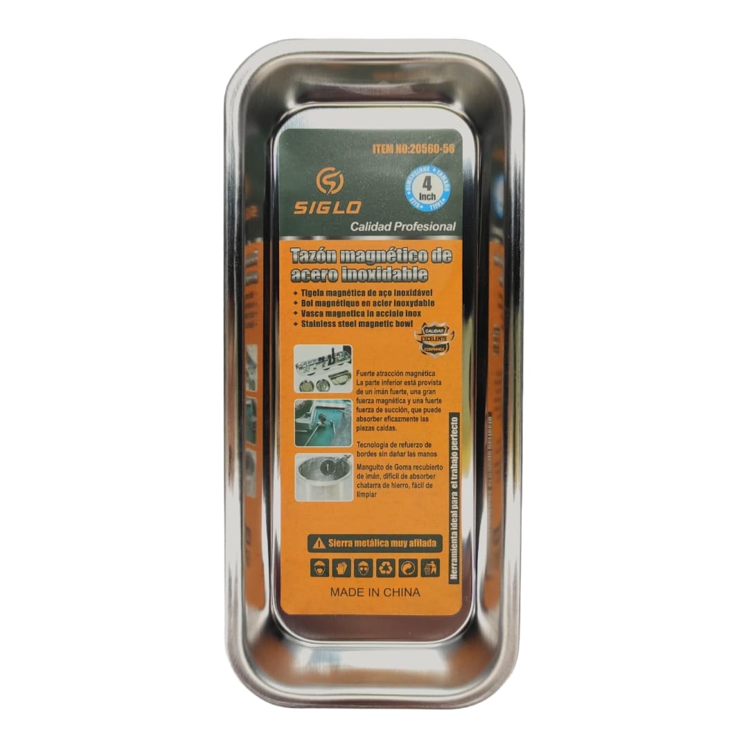 Bandeja magnética para tornillos y tuercas rectangular-1