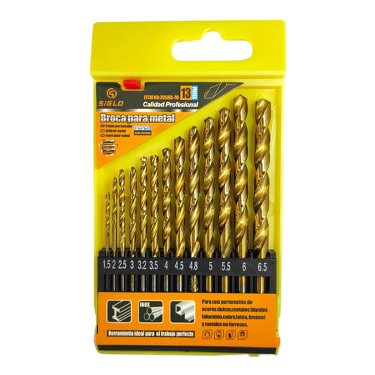 Kit de brocas para metal de 13 piezas-1