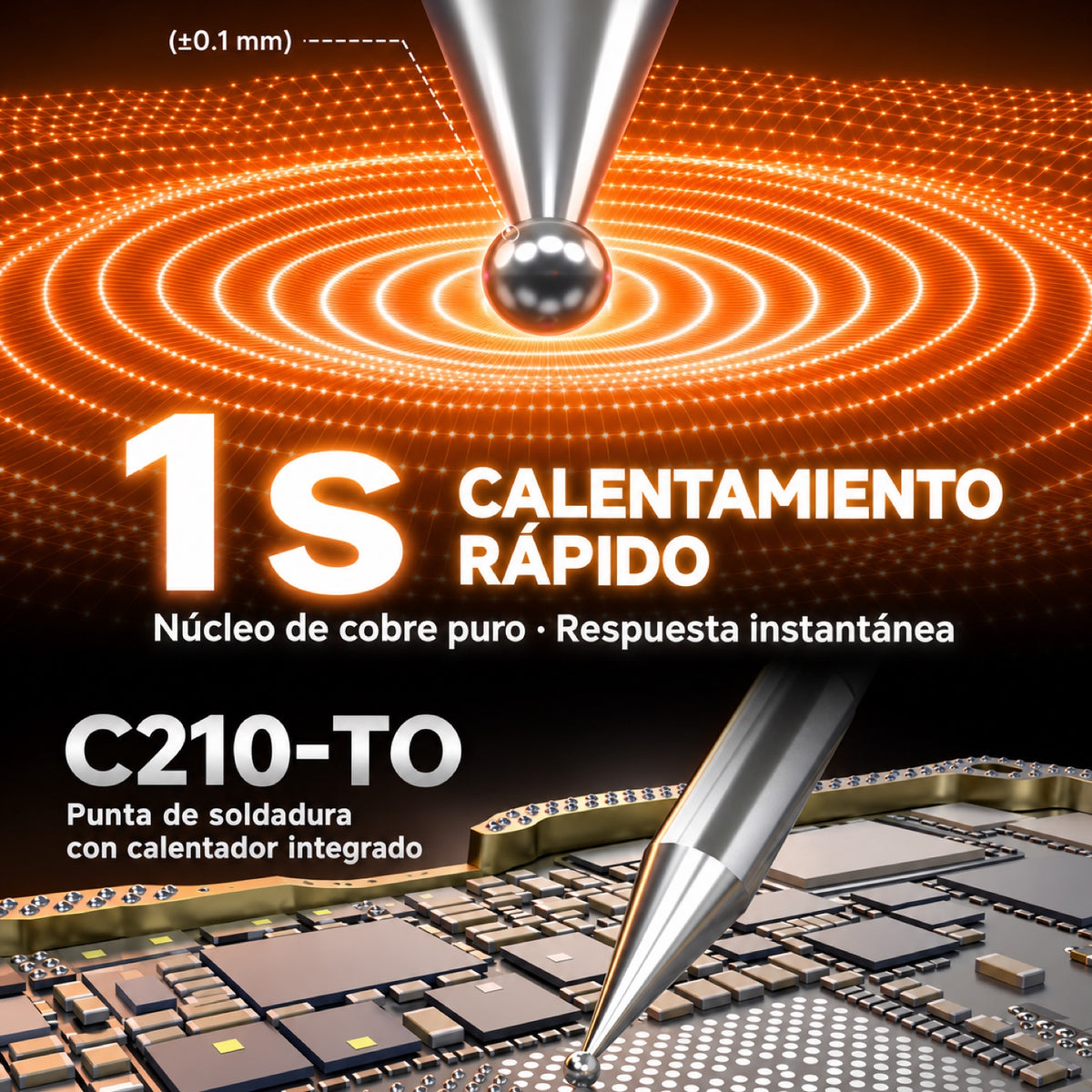 Punta de bola Mechanic C210-TO para cautín T210-3
