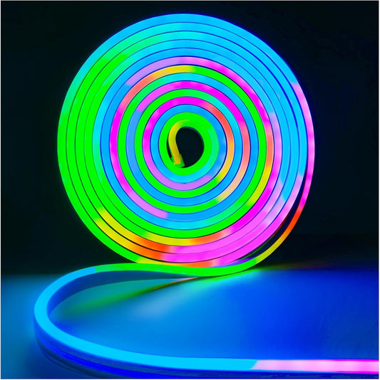 Tira LED flexible neón RGB-IC de 5V - 5m-2