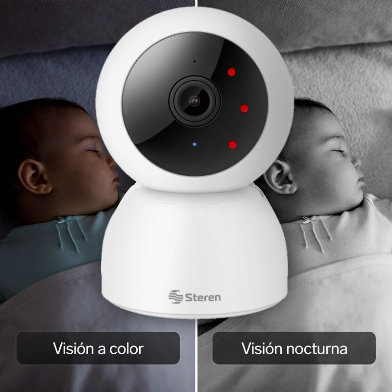 Cámara Steren Wi-Fi doble banda robotizada con seguidor de movimiento