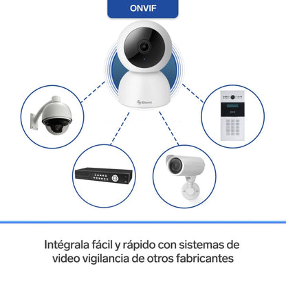 Cámara Steren Wi-Fi doble banda robotizada con seguidor de movimiento