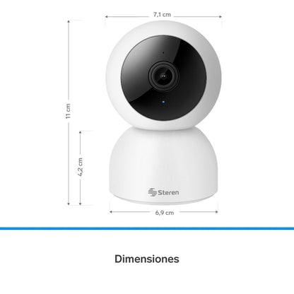 Cámara Steren Wi-Fi doble banda robotizada con seguidor de movimiento