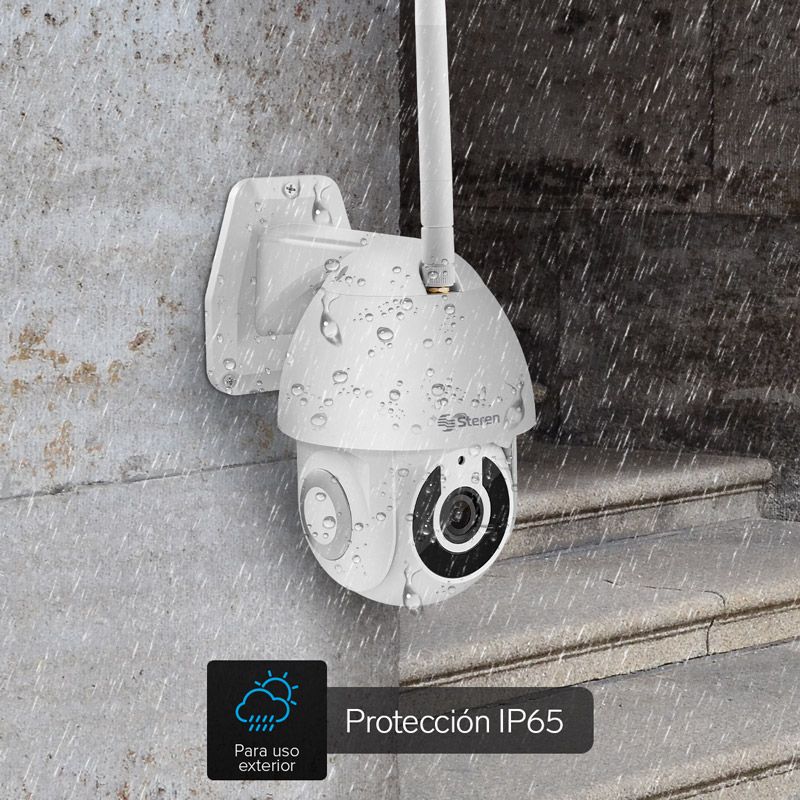 Cámara Steren para exterior Wi-Fi / Ethernet Full HD robotizada con seguidor de movimiento-4