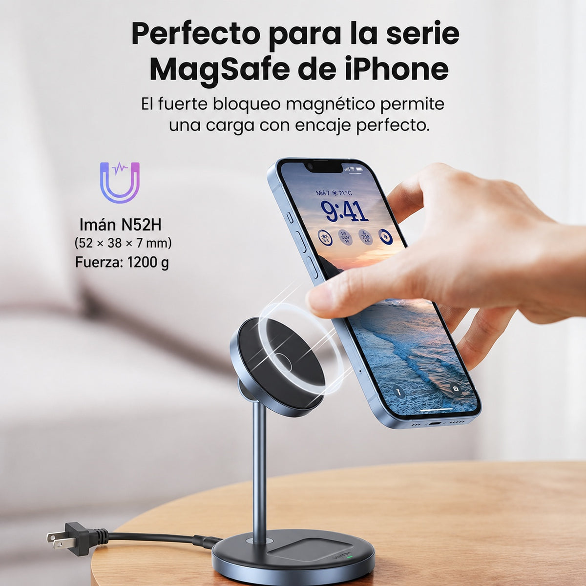 Cargador inalámbrico 2 en 1 UGREEN - 20W