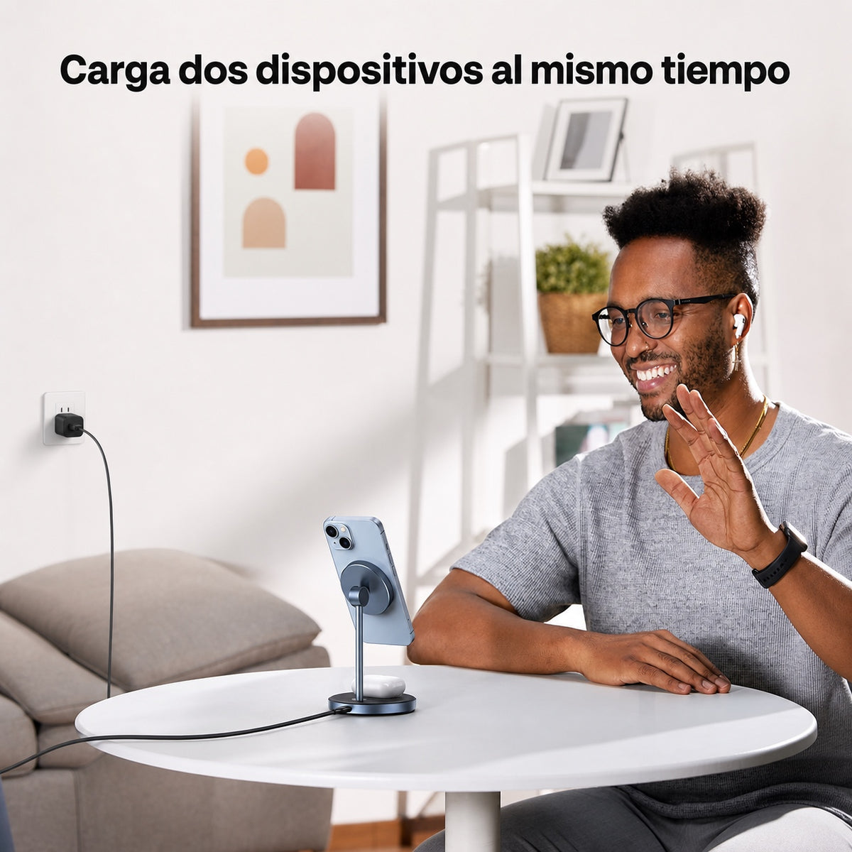 Cargador inalámbrico 2 en 1 UGREEN - 20W