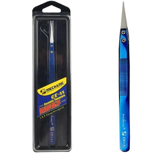 Pinza de precisión recta cerámica Mechanic CF-11-2