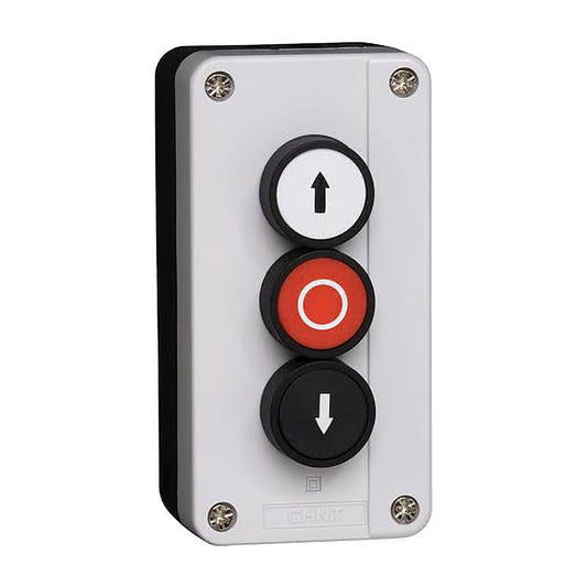 Botonera Chint de sobreponer reversible con flechas NP2-B324-1