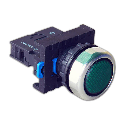 Luz piloto LED Chint verde de 22mm 110/220 VAC NP8-D/3-1