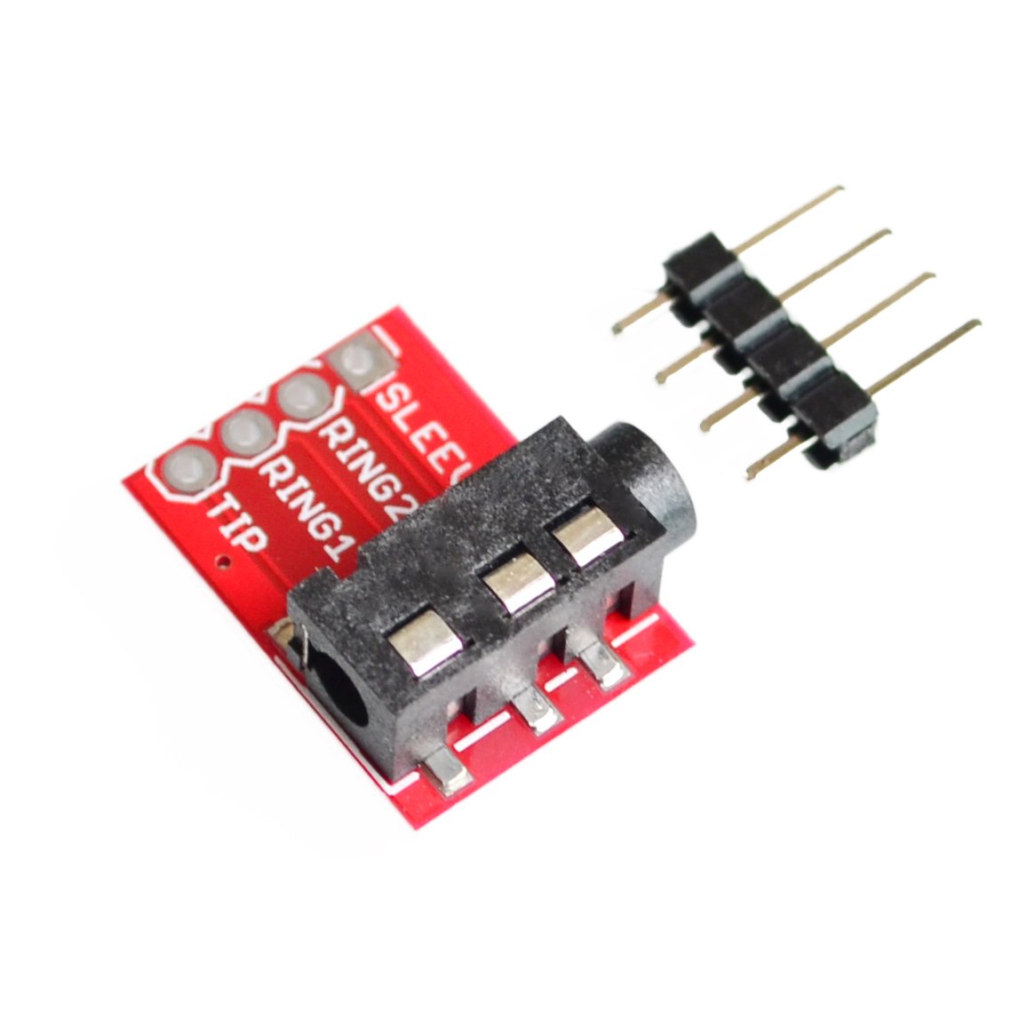 Módulo de conector de audio de 3.5 mm estéreo y micrófono TRRS-1