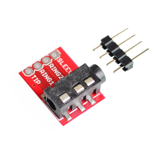 Módulo de conector de audio de 3.5 mm estéreo y micrófono TRRS-1