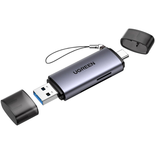 Lector de tarjetas SD y microSD UGREEN con USB A y C-2